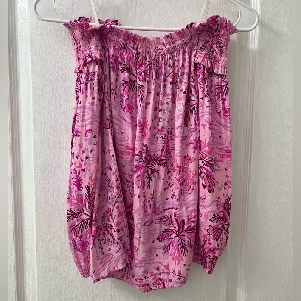 Lilly Pulitzer Ruffle Off the shoulder top (Size XXS) - Picture 9 of 12